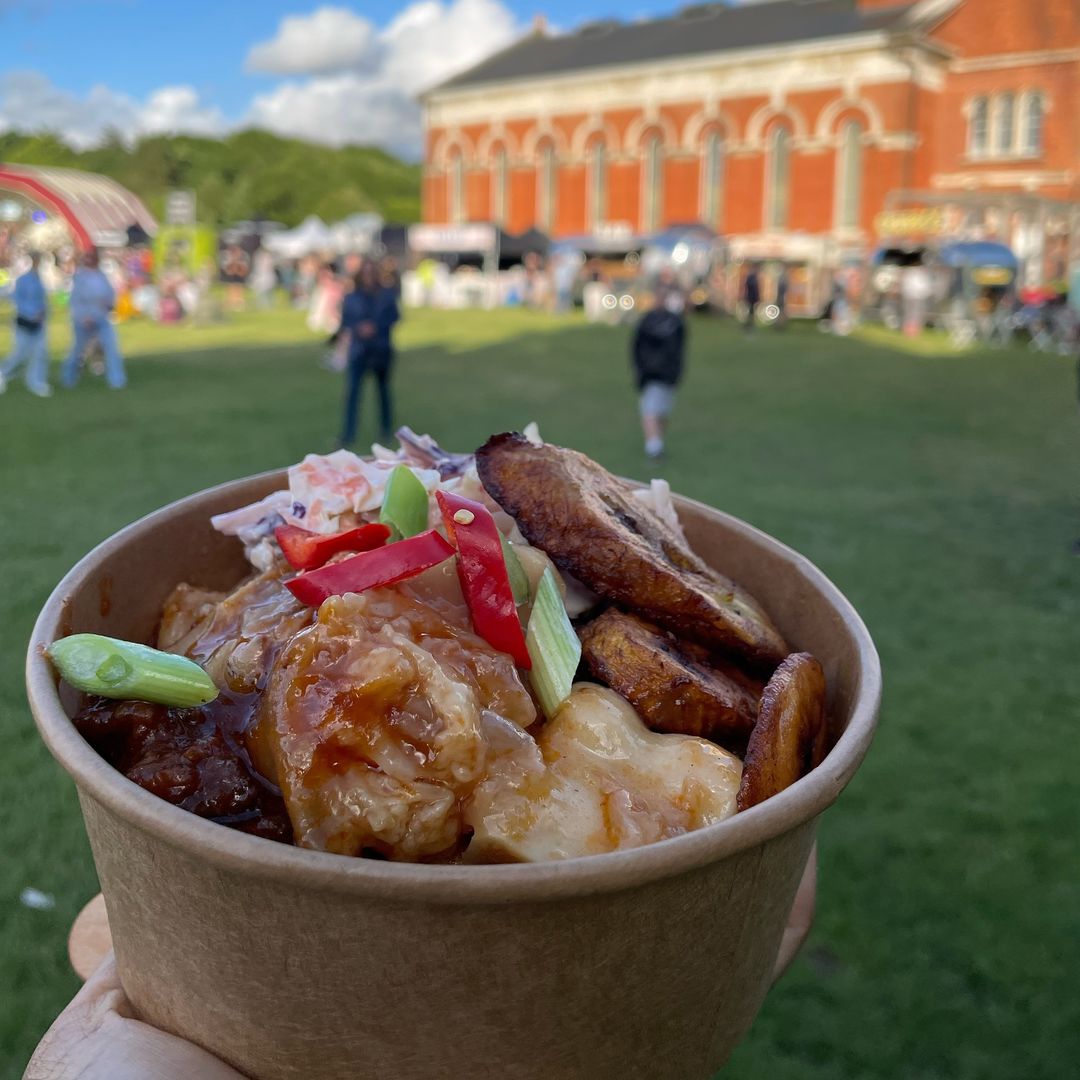 A bowl of African fusion cuisine